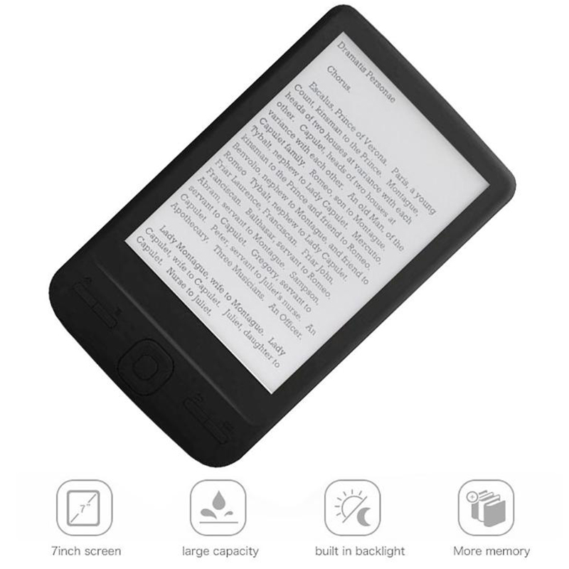 4.3 Inch E-Ink Ebook Reader 800X600 Ereader Electronic Paper Book with Front Light PU Cover(4G)