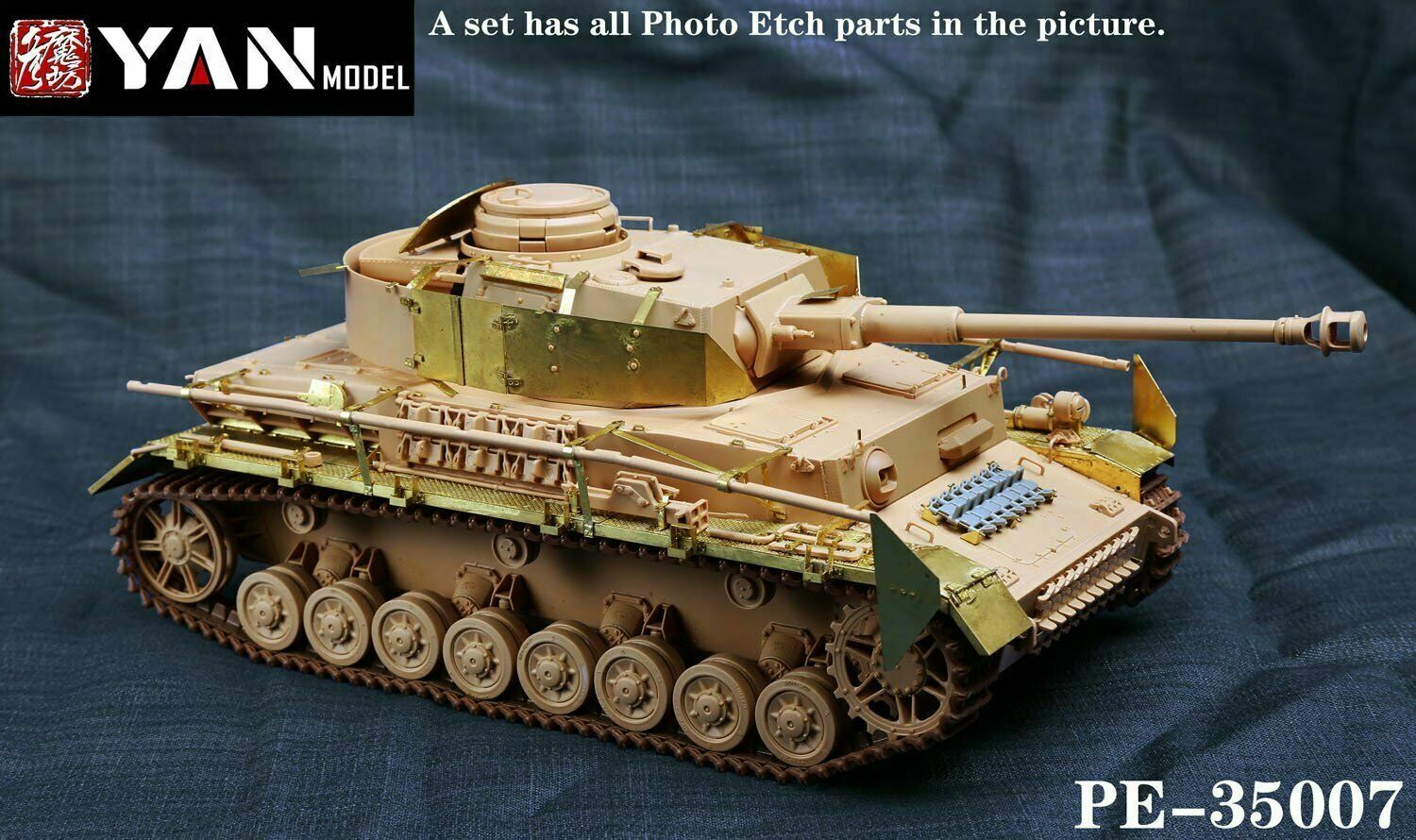 Yan Model PE-35007 1/35 Pz.Kpfw.IV Ausf.J Detail Up Set for Rye Field Model 5033