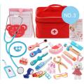 Children Pretend Doctor Toy Set Durable Nurse Injection Tool Wooden Simulation Medicine Box Sturdy Gift Case