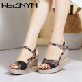 Women Sandals Summer Fashion Outdoor Wedge Sandals Open Toe Fish Head Fashion Platform High Heels Women Shoes Zapatos De Mujer