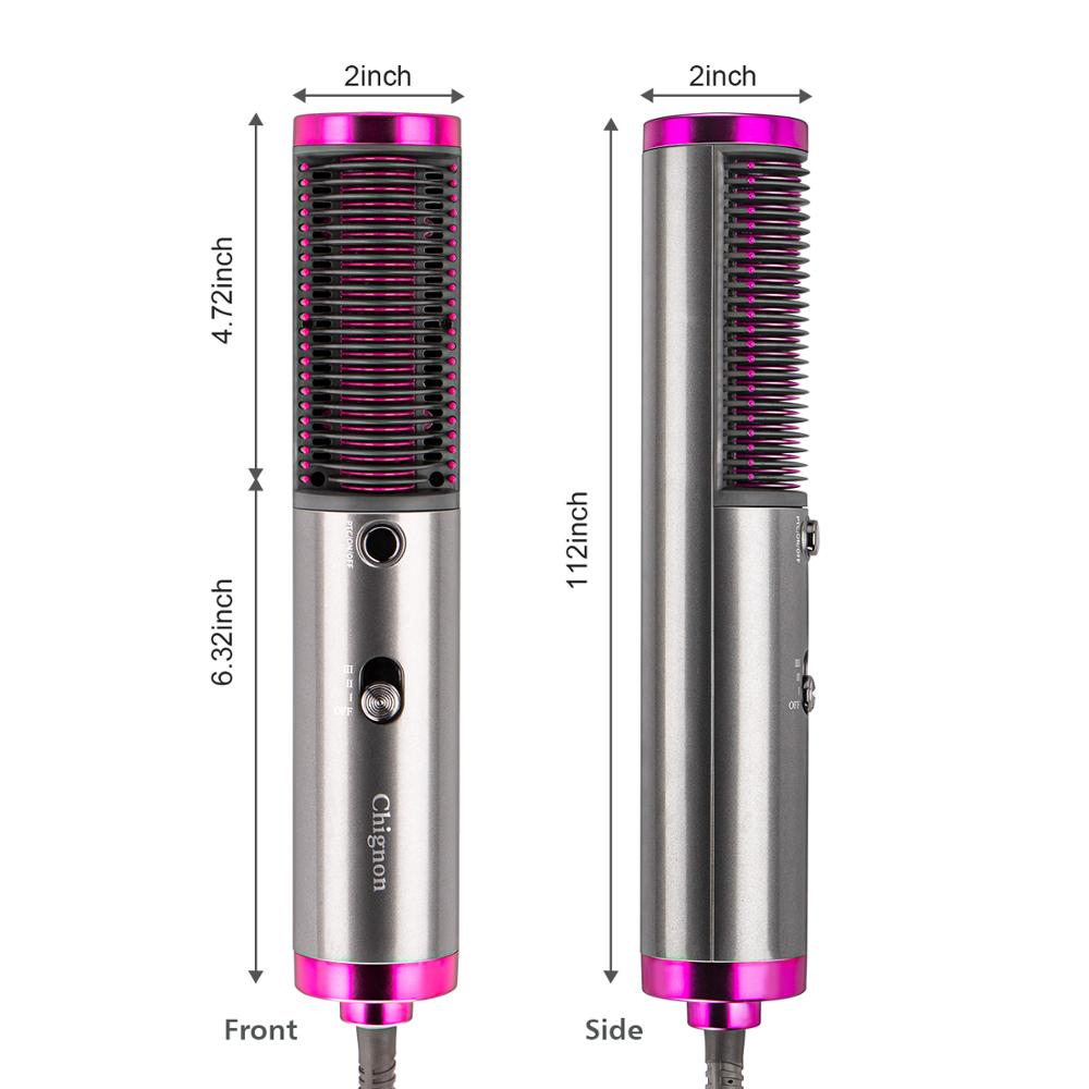 3th Gen One Step Hair Dryer Brush Negative Ion Electric Blow Dryer Titanium Heating Hair Straightener Curler Comb Styling Tool