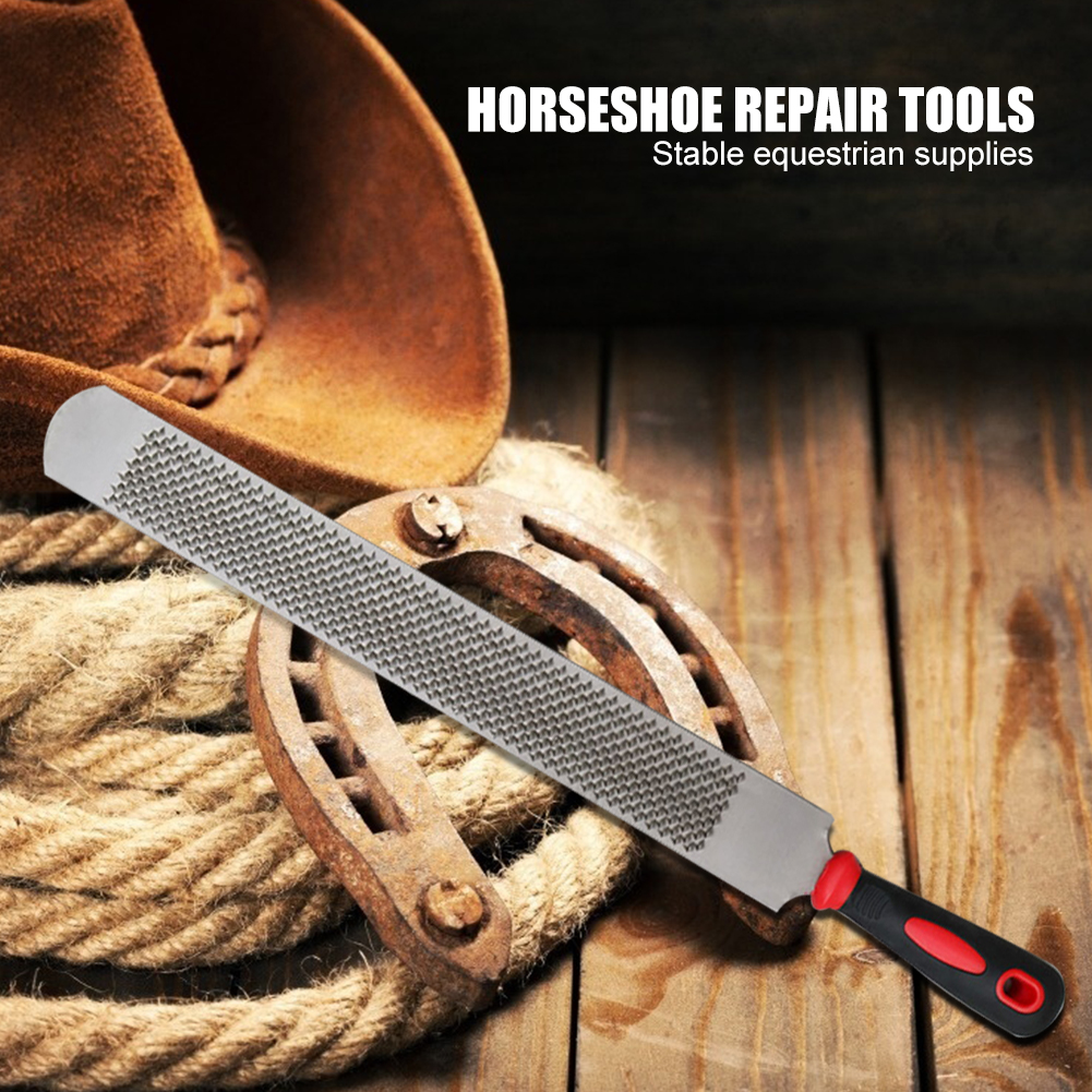 14 Inch Iron Horseshoe File Equestrian Supplies Horse Hoof Rasp Trimming File Farrier Horseshoe Repair Tools Stable
