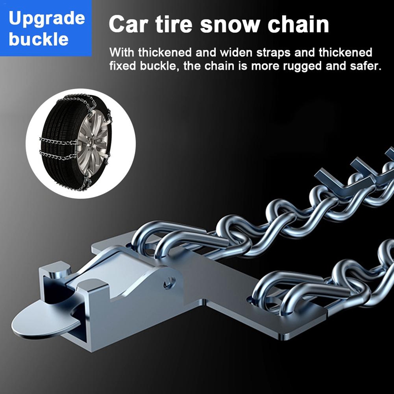 Car Snow Chain Anti-Skid Wear-Resistant Bold Manganese Steel Ice-Breaking Nails for Winter Snow Muddy Road Type