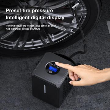 Car Air Compressor 6000mAh Battery Tire Inflator Protable Electric Car Air Pump Digital Auto Tyre Pump for Car Motorcycle Ball