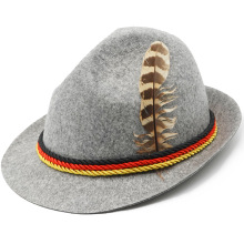 Felt Oktoberfest Hat With Feathers