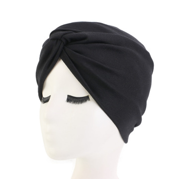 Bohemian Cotton Headband Hat Twist Cap Indian Chemotherapy Muslim Women Elastic Turban Beanie Scarf Hair Loss Cover Headwear