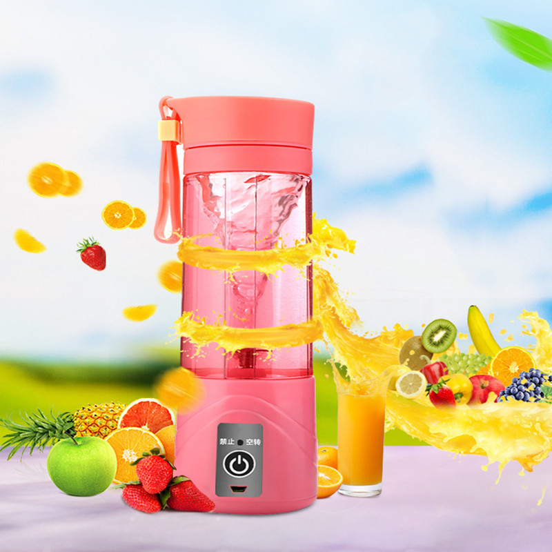 380ml Portable Juicer USB rechargeable Smoothie Blender fruit vegetables Multifunction Juice Cup Mini Home Machine Mixer