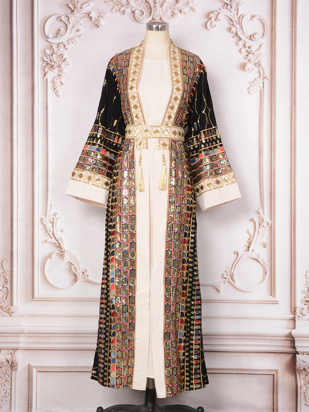 Luxury Abaya Set with Inner Dress