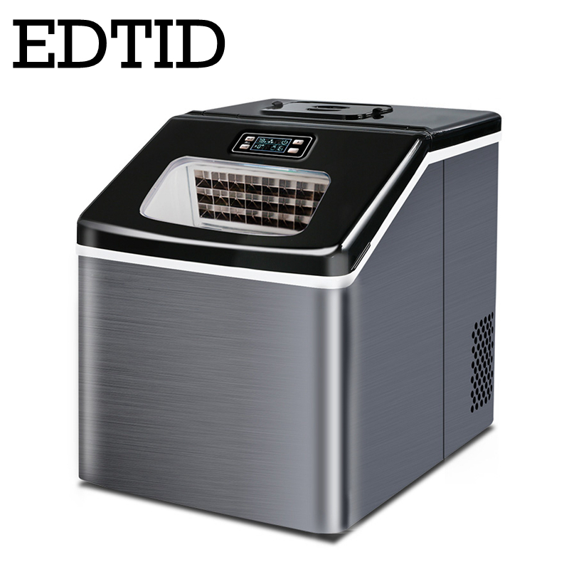 EDTID New high quality Small commercial ice machine household ice machine tea milk shop Automatic water inlet