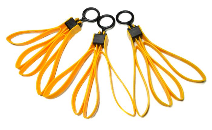 TMC0397 Tactical Plastic Cable Tie Strap Handcuffs CS Decorative Belt Yellow Black (1set/3pcs)