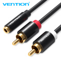 Vention RCA Cable 2RCA to Female 3.5mm Jack Adapter Audio Cable Aux Cable for iPhone Edifer Home Theater DVD VCD Headphones