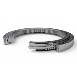 Inner Ring Toothed Double Row Angular Contact Turntable Bearings