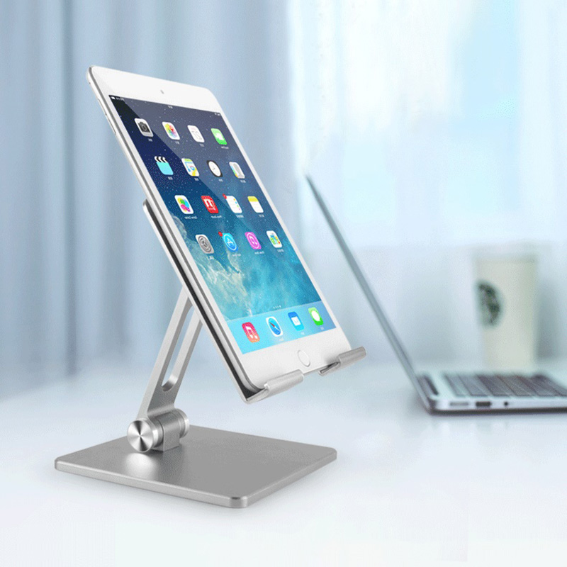 Vmonv Aluminum Foldable Desk Tablet Phone Stand Holder Mount for IPAD Air Pro 12.9 10.5 4 to 14 Inch Smartphone Tablet PC Stand