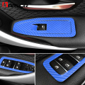 For BMW F30 F35 3 Carbon Fiber Interior Door Window Lifter Control Switch Decor Armrest Panel Trim Car Styling Accessories