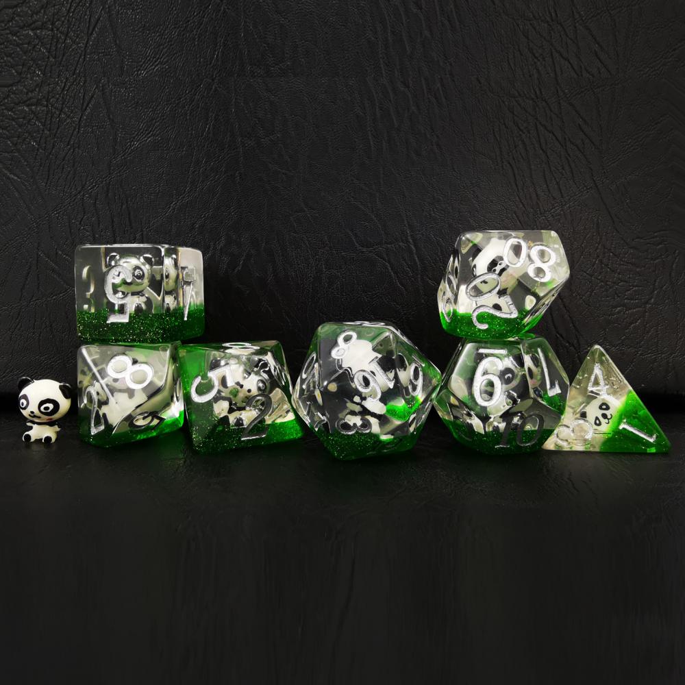 Oversized Panda Dnd Dice Set For Dungeons And Dragons 1