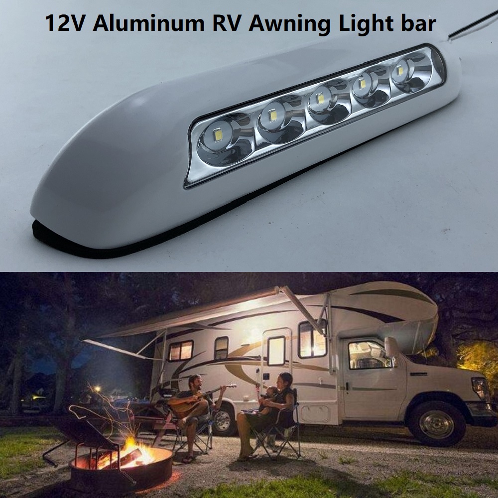 6500k 12v LED Awning Lights Waterproof RV Van Camper Trailer Heavy duty off road Motorhome Caravan Exterior Camping Bar Lamps