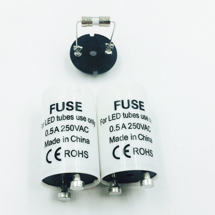 10pcs/lot LED Starter Only Use LED Tube Protection 0.5A 4-30W Tube inductance ballast remove Fuse Starter