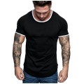 Plus Size T shirt Men Fashion Streetwear Casual Short Sleeve Quick-dry Outdoor Sports Gym T Shirt Men Tops Clothing Camiset