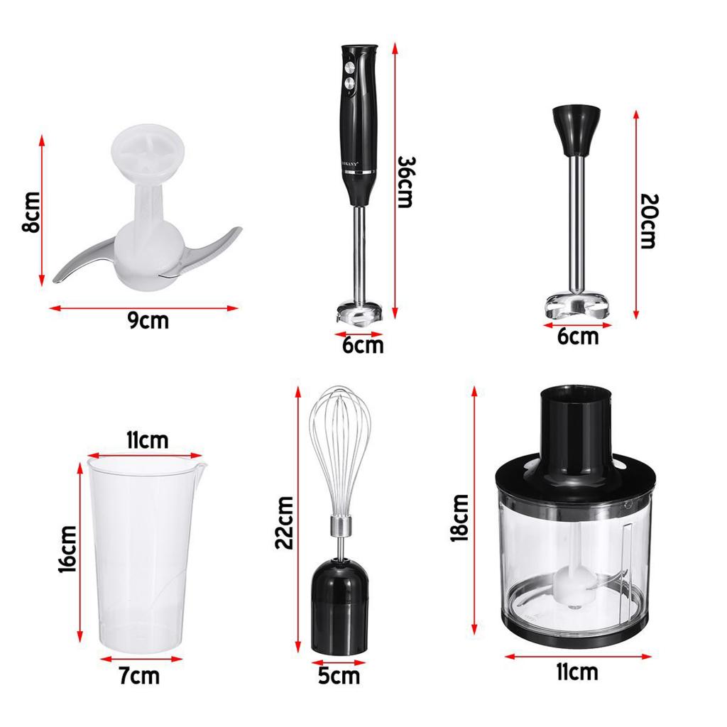 500W Electric Hand Mixer For Smoothies Soups Sauces Whisk Meat Grinder Egg Smoothie Paste Blender Eggbeater Kitchen Appliance