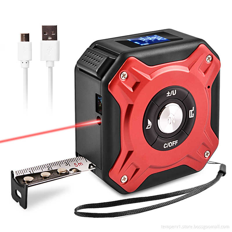 Laser Tape Measure with LCD Display Rangefinder