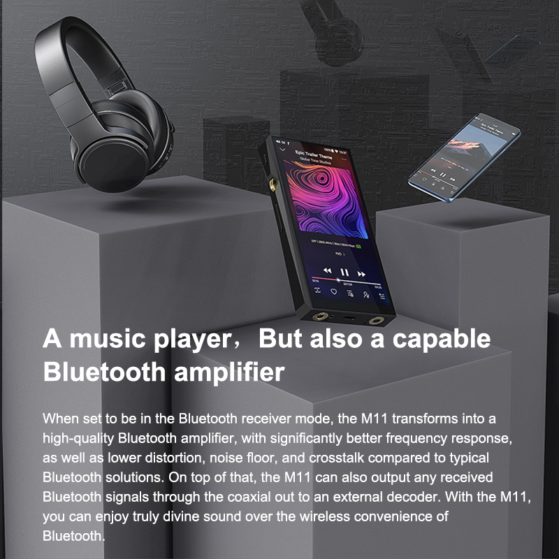 FiiO Android M11 HIFI Music MP3 Player Balanced Output/Support WIFI/Air Play/Spotify Bluetooth aptx-HD/LDAC DSDUSB DAC