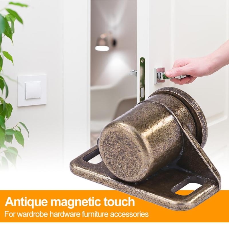 Zinc Alloy Door Stop Closer Stoppers Damper Buffer Magnet Cabinet Catch Furniture Hardware