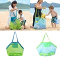 1Pc Children Beach Mesh Toys Storage Bag Kids Folding Sand Away Net Tote Outdoor New