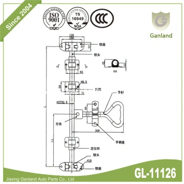 Enclosed Trailer Parts Rear Door Gear Lock China Manufacturer