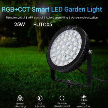 New 25W RGB+CCT led Lawn Light FUTC05 IP66 Waterproof Smart LED Garden Lamp Copatible with FUT089 B8 FUT 092 Remote MiBOXER