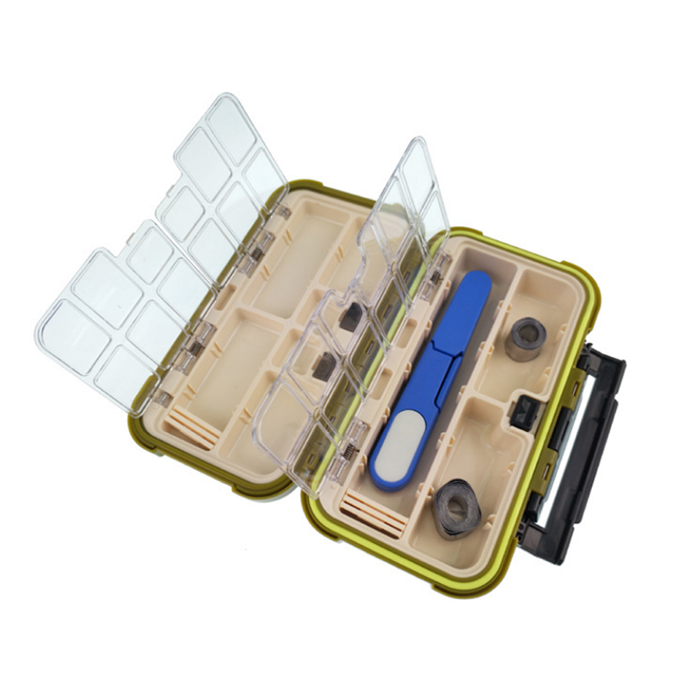Large Grid Fishing Gear Accessories Waterproof Sub-Box Fishing Hook Supplies Tool Storage Box Fishing Tackle Box X352G