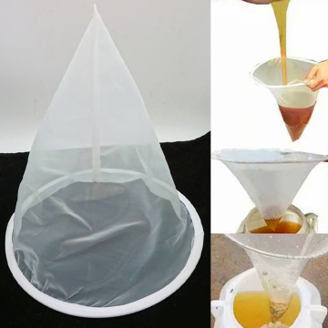 New Mesh Nylon Sieve Honey Filter Pure funnel shape Strainer Net Screen Beekeeping Kitchen Supplies Tool Impurity Filter Cloth