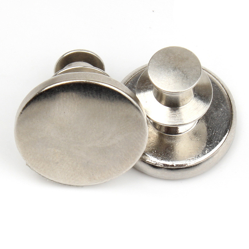 2PCs Snap Fastener Metal Buttons for Clothing Jeans Perfect Fit Adjust Button self Increase Reduce Waist Free Nail Sew Botones