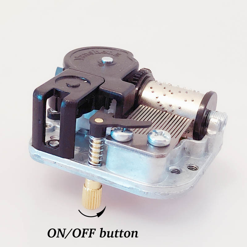 DIY music box mechanism with on-off rotary switch mechanism Christmas gifts unusual gift
