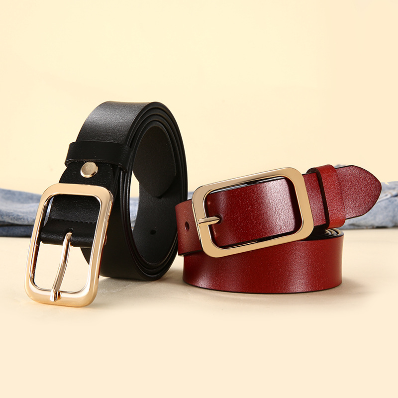 Women Genuine Leather Belt For Female Strap Casual All-match Ladies Adjustable Belts Fashion Designer High Quality BrandLD004