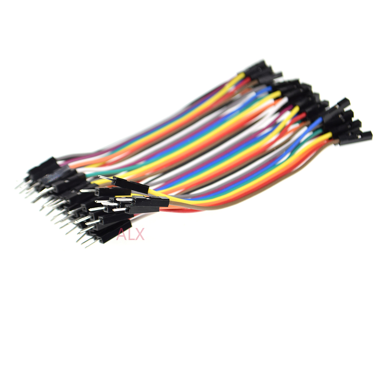 120pcs 10CM 40PIN DUPONT LINE MALE TO MALE + FEMALE TO FEMALE + MALE TO FEMALE 40p jumper wire CONNECTOR cable FOR PCB ARDUINO