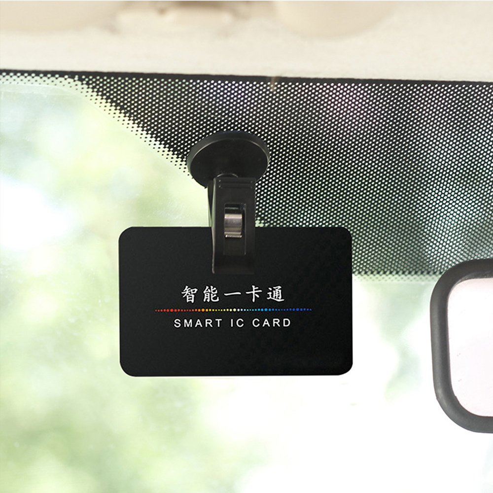 2/1pcs Auto Ticket Folder Mini T-shape Transparent/black Ticket Car Folder Holder Environmentally Folder Car Styling Accessories