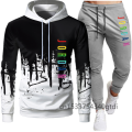 2 Pieces Sets Tracksuit Men Hooded Sweatshirt+Pants Pullover Hoodie Sportwear Suit Ropa Hombre Casual Men Clothes Size S-4XL