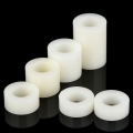 70Pcs M4 White Nylon Non-Threaded Spacer ABS Round Hollow Standoff Round Washer OD7mm Set/Kit Length 2-10mm