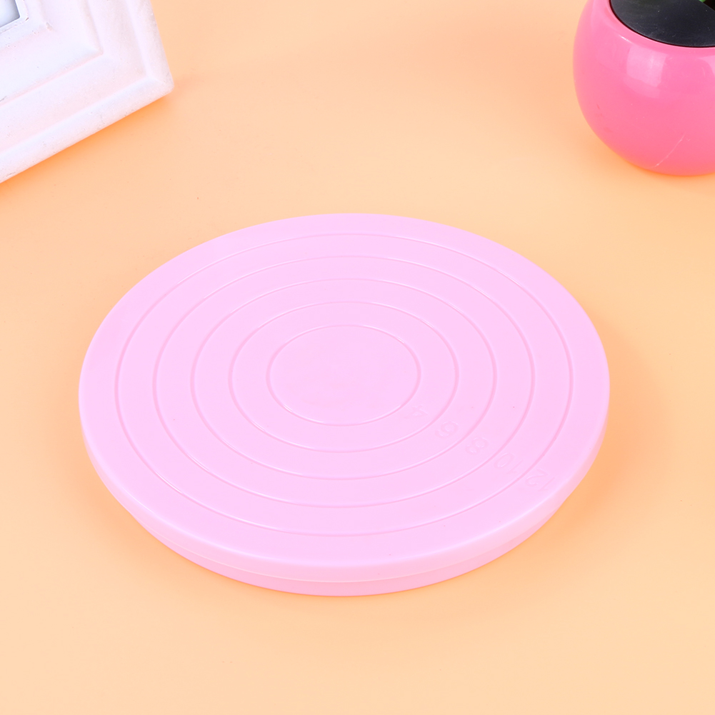 Small Cake Rotating Revolving Plate Decorating Cake Turntable Kitchen Display Stand Cake Swivel Plate Baking Tools