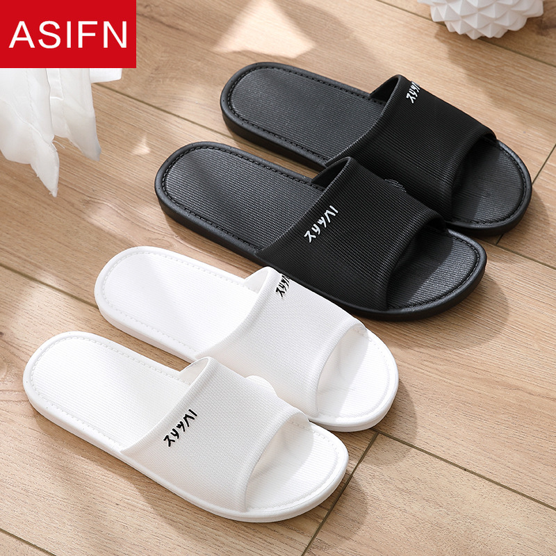 ASIFN Summer Men's Slippers Bathroom Casual House Slides Indoor Non-slip Home Women Zapatos De Hombre Flip Flops Men Slippers
