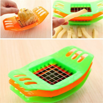 PVC+Stainless Steel French Fry Cutters Potato Chip Maker Peeler Vegetable Slicer Cooking Tools Potato Cutters Vegetable Tools