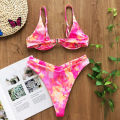 Sexy Push Up Bikini Set Floral Underwire Swimwear Women Bathing Suit Beachwear Gather Micro Bra Bikini Biquini Mujer Beachwear