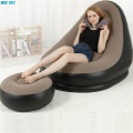 Inflatable Sofa with Foot Rest Cushion Stool Garden Lounger Home Leisure Living Room PVC Air Lounge Chairs Furniture Infatables