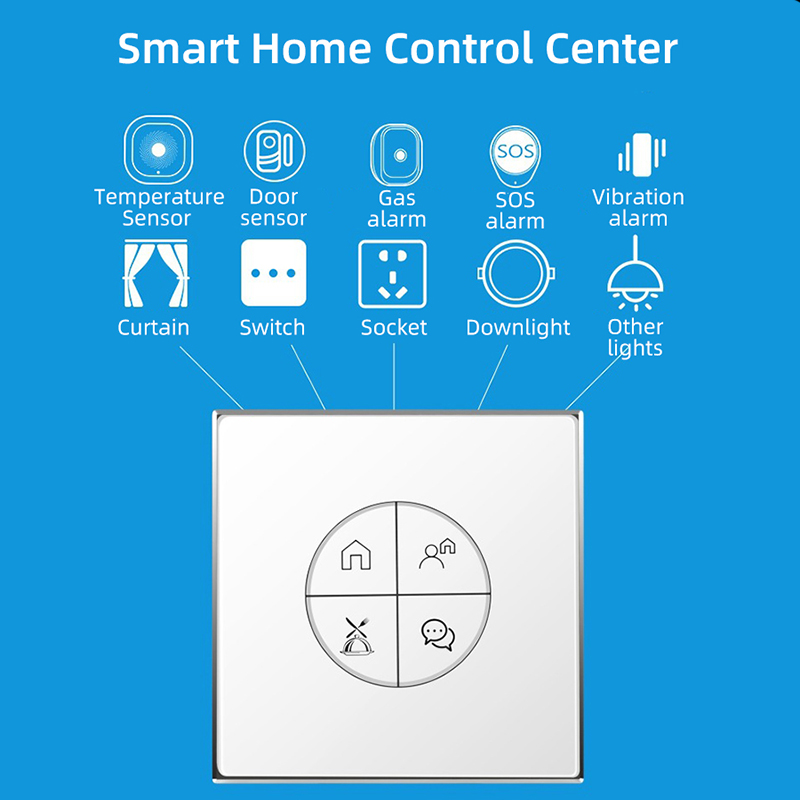 Denk modo Tuya APP smart wireless touch switch panel multiple smart home scene linkage control remote control switch panel