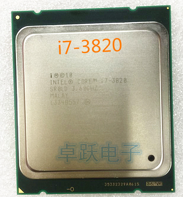 FREE SHIPPING I7-3820 I7 3820 CPU Processor 3.6GHz LGA 2011 Quad Core scrattered pieces