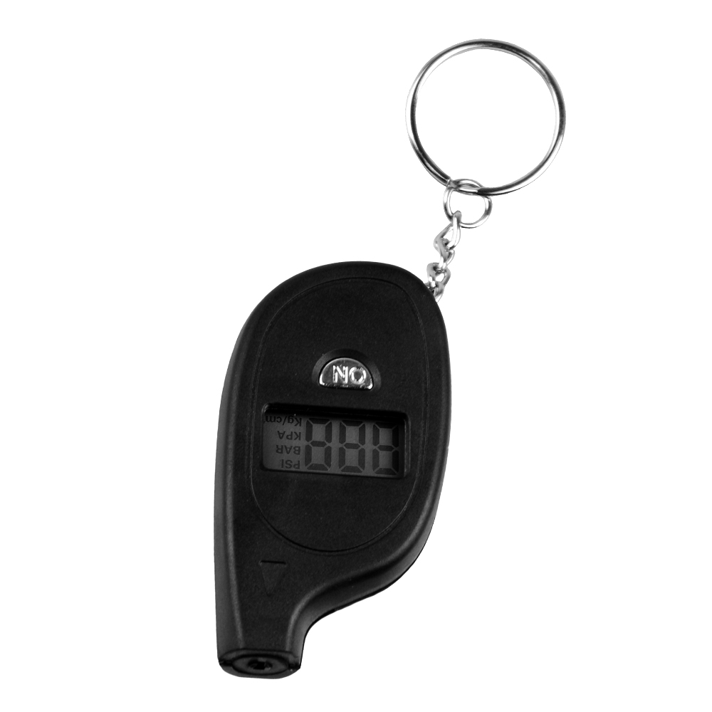 Mini LCD Digital Tire Tyre Keychain Air Pressure Gauge For Car Auto Motorcycle CNP