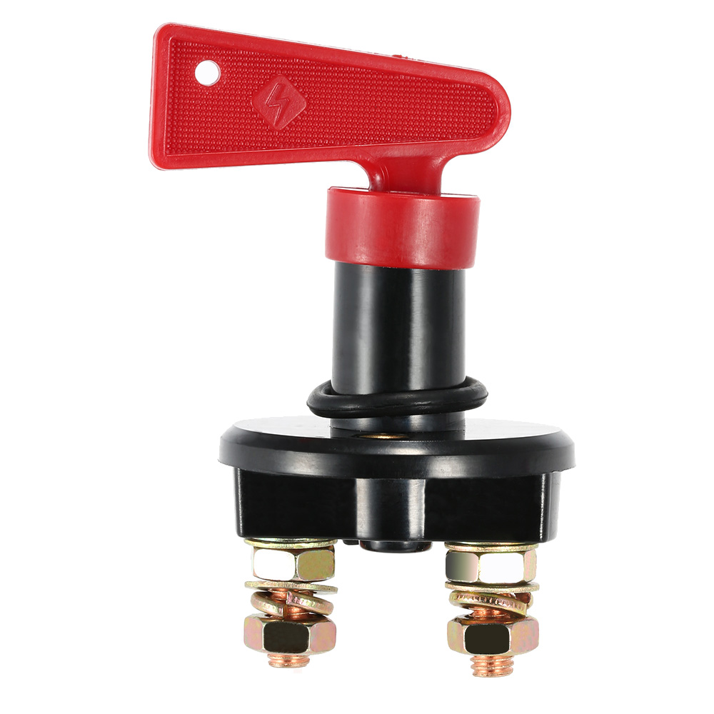 Universal Car Truck Vehicle Battery Disconnect Cut Off Rotary Switch Brass Terminals