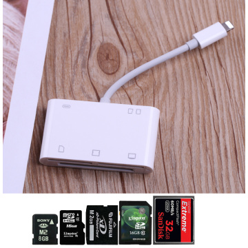 6in1 SD TF CF Card Reader Digital Camera Connection Kit OTG Adapter For iPhone 11 PRO X XS MAX XR 6 7 8 Plus For iPad iOS 12 13