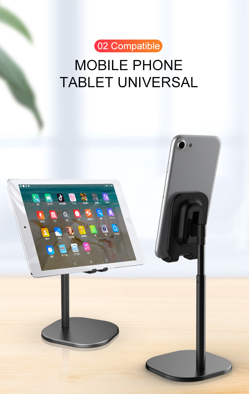 Universal Tablet Phone Holder Desk For iPhone Desktop Tablet Stand For Cell Phone Table Holder Mobile Phone Stand Mount