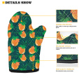 1 Pair Cute Non-slip Fashion Kitchen Cooking Microwave Gloves Khokhloma Pattern In Russian Style Baking Potholders Oven Mitts